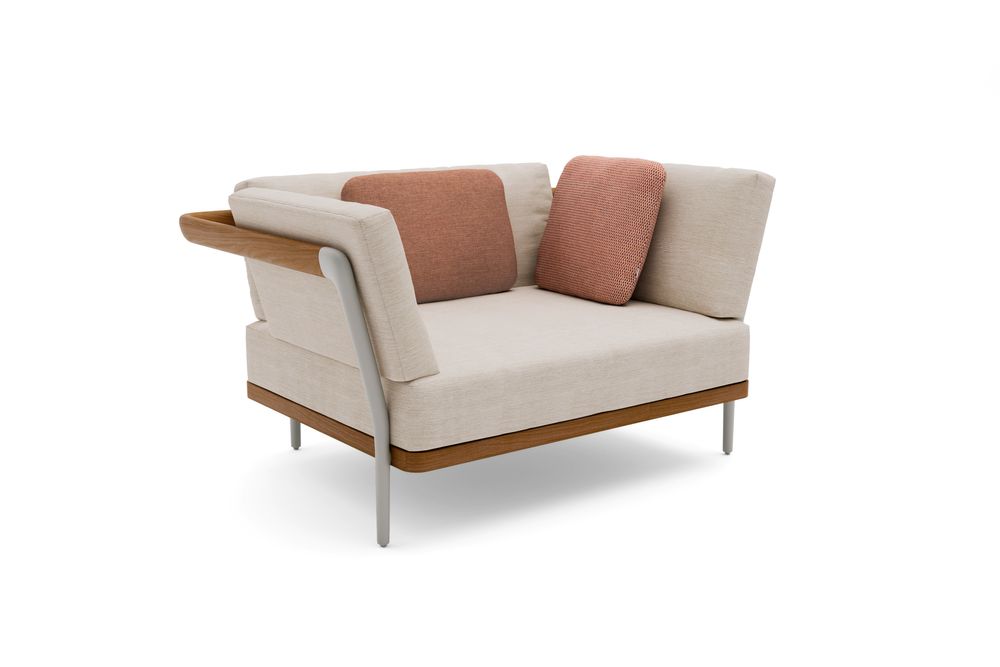 Lawn armchairs - Outdoor lounge chair, one seater Flex - MANUTTI