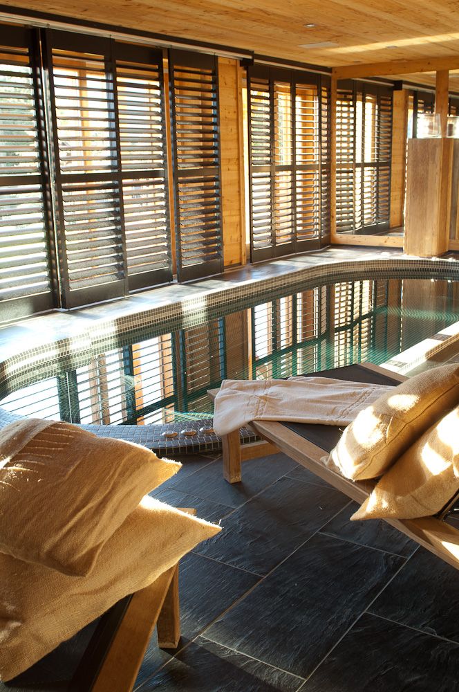 Curtains and window coverings - JASNO SHUTTERS - indoor shutter with adjustable blinds for spa and indoor pool - JASNO