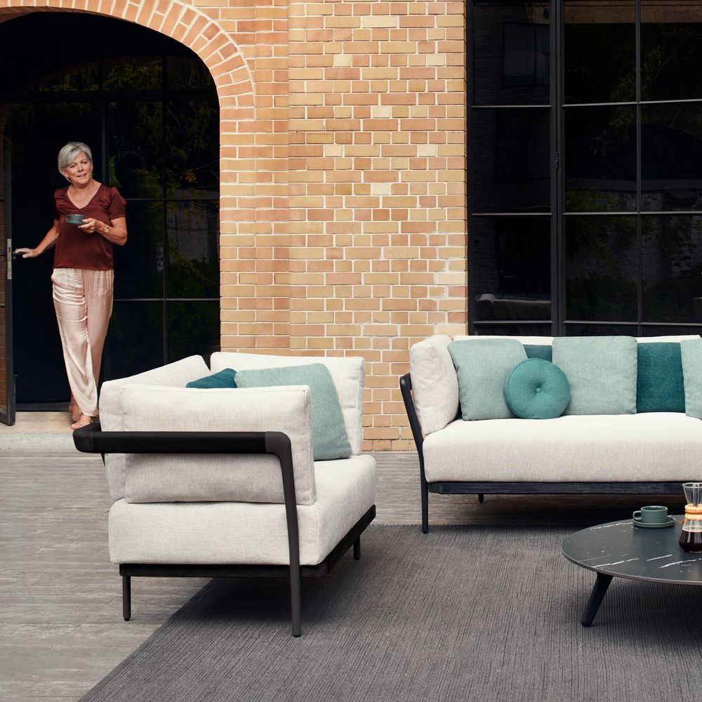 Lawn armchairs - Outdoor lounge chair, one seater Flex - MANUTTI