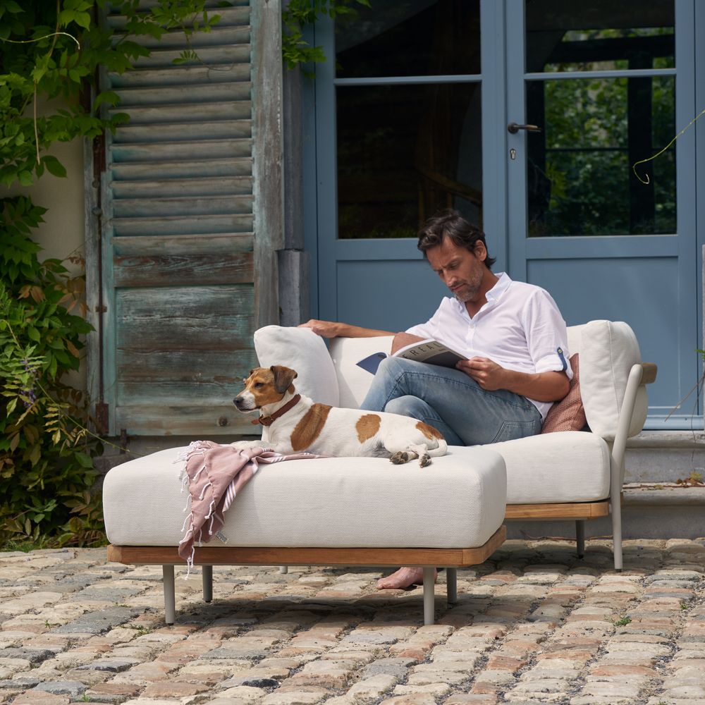 Lawn armchairs - Outdoor lounge chair, one seater Flex - MANUTTI