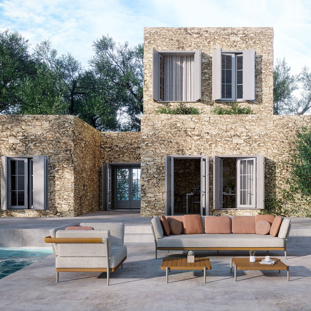 Sofas - Outdoor sofa, 3 seater Flex - MANUTTI
