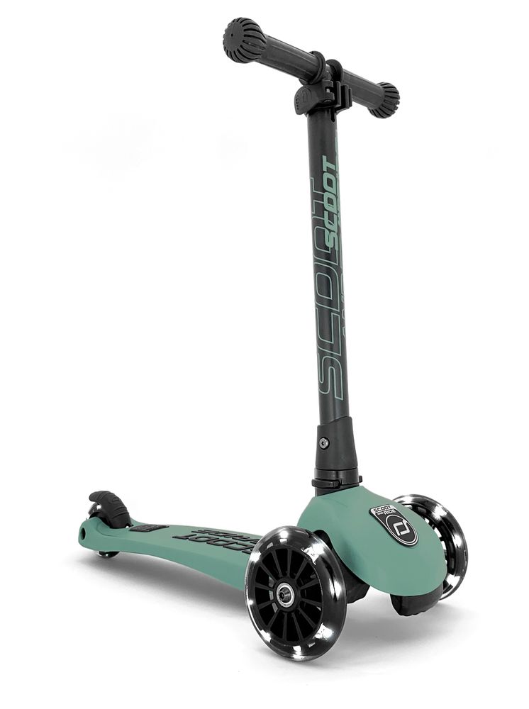 Children's games - Children's Foldable Scooter with LED and Matching Helmet - SCOOT AND RIDE