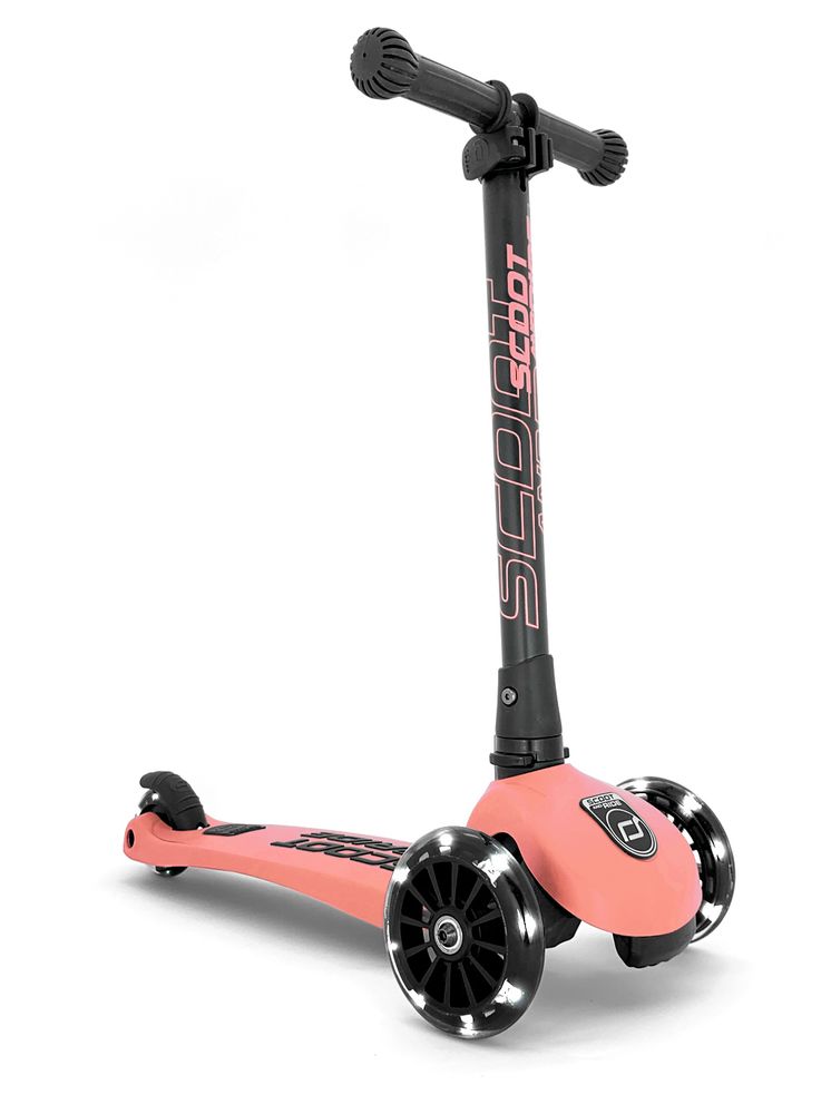 Children's games - Children's Foldable Scooter with LED and Matching Helmet - SCOOT AND RIDE