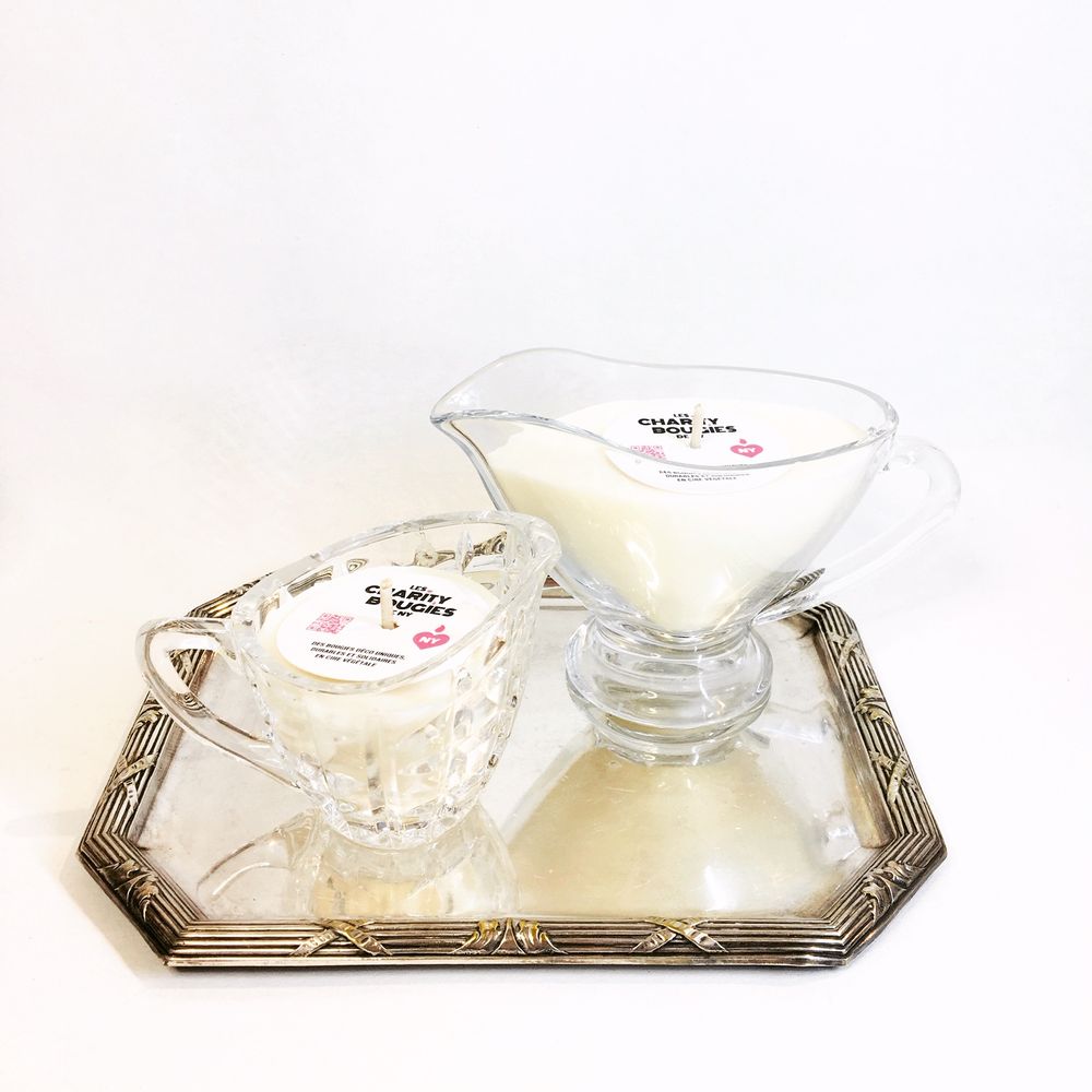 Decorative objects - GLASS CANDLE WORKS OR CRYSTAL S or M - CHARITY BOUGIES DE NY