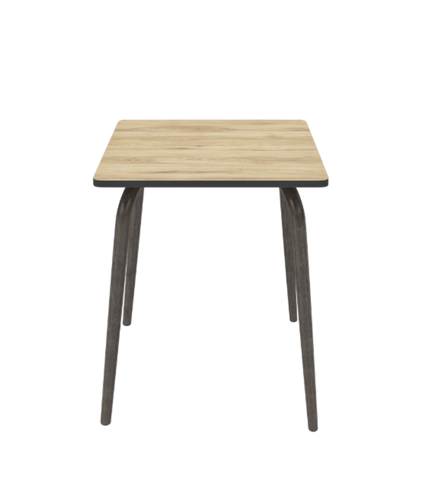Tables Salle à Manger - Table rétro formica stratifié carré Véra - 70x70cm - LES GAMBETTES