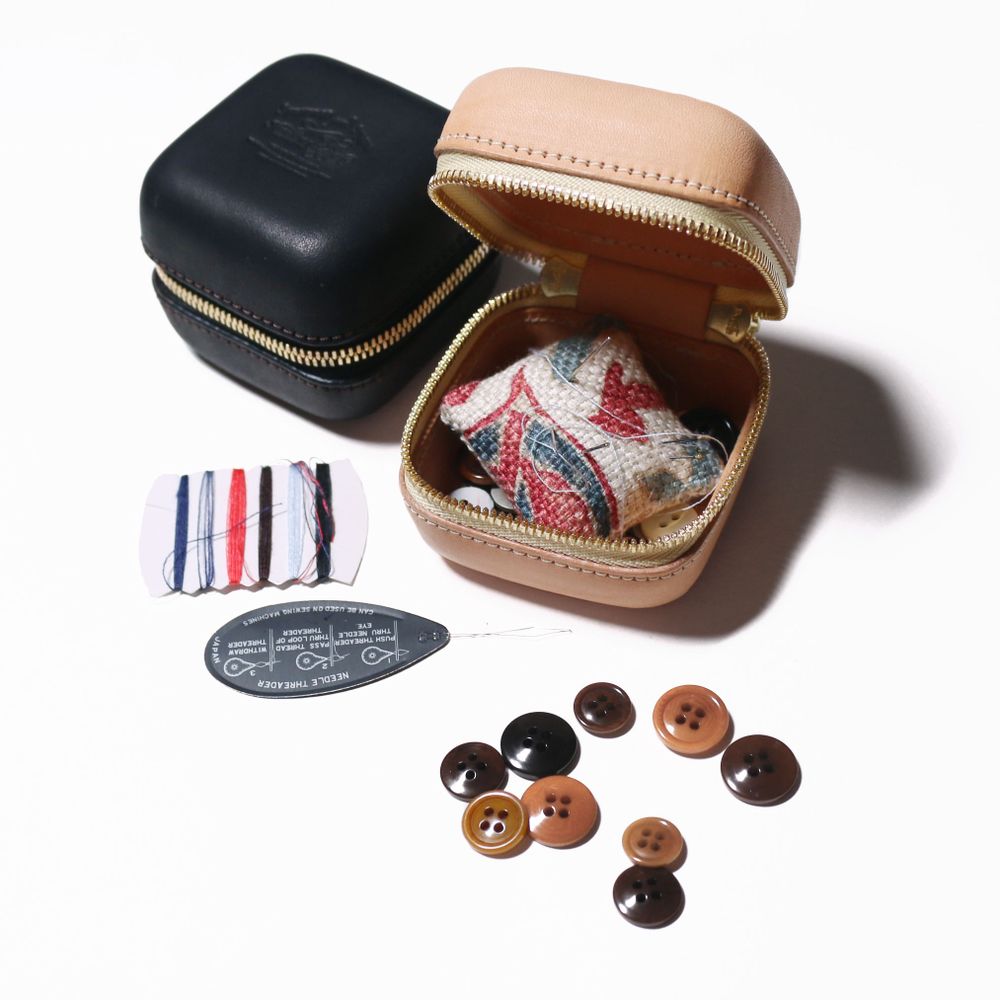 Papeterie bureau - boîte zippée en cuir XS - THE SUPERIOR LABOR