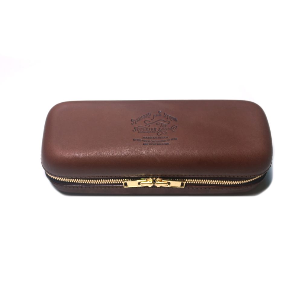 Papeterie bureau - fermeture zippée en cuir boîte S - THE SUPERIOR LABOR