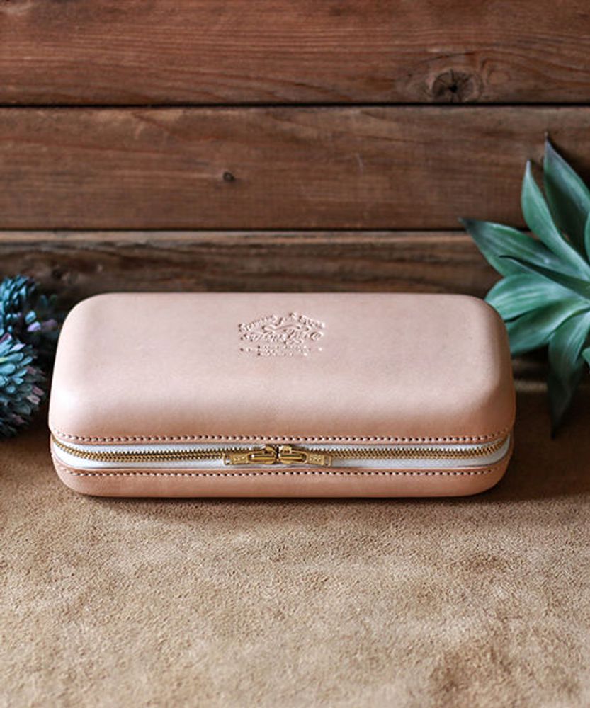 Papeterie bureau - fermeture zippée en cuir boîte L - THE SUPERIOR LABOR