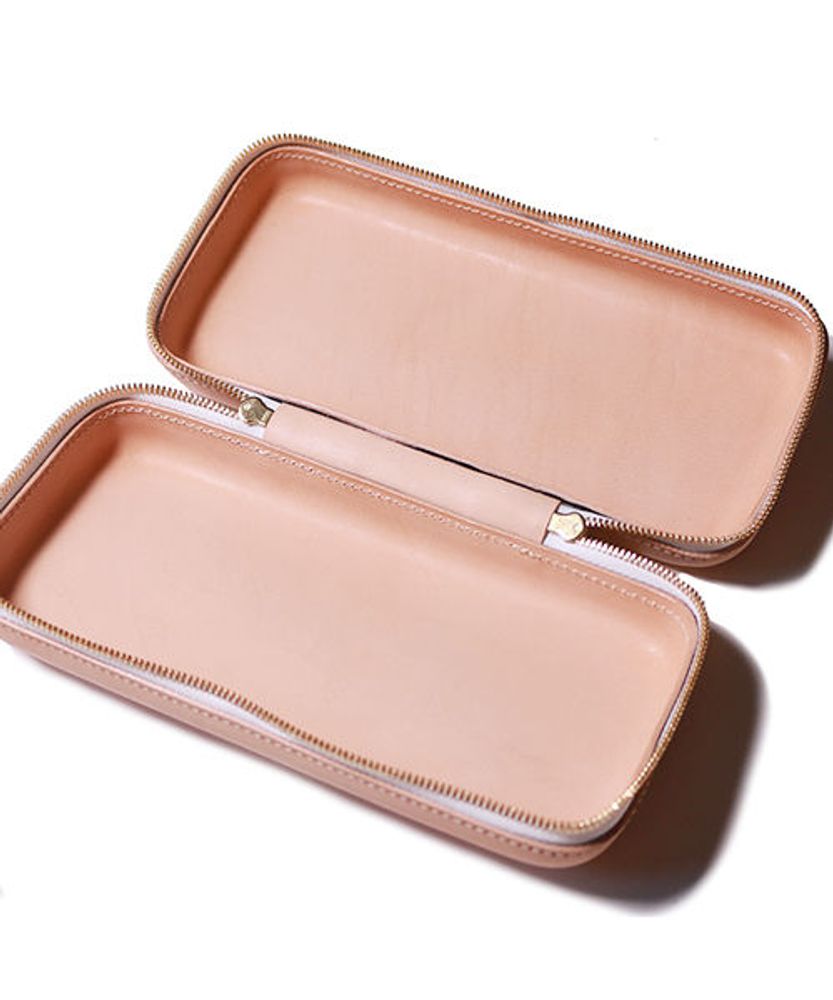 Papeterie bureau - fermeture zippée en cuir boîte L - THE SUPERIOR LABOR