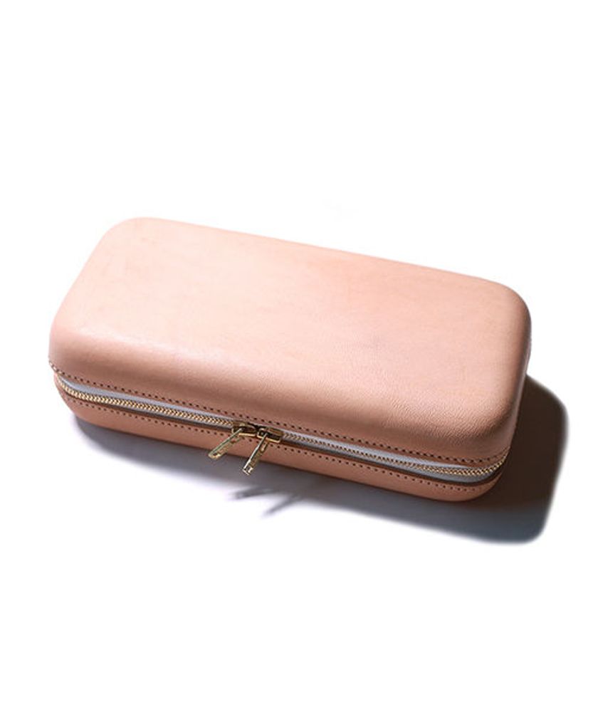 Papeterie bureau - fermeture zippée en cuir boîte L - THE SUPERIOR LABOR