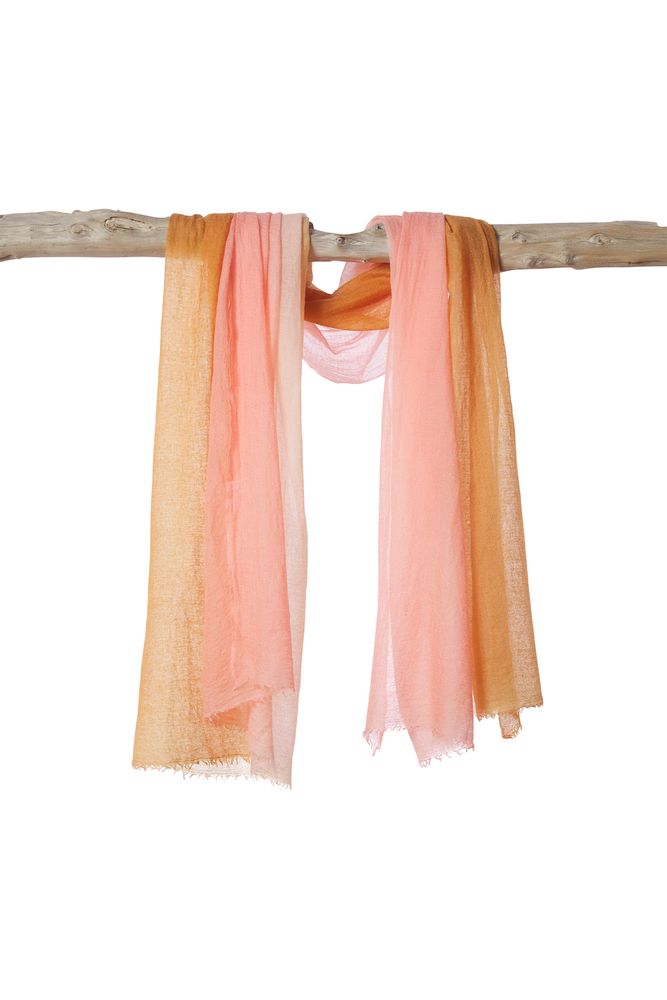 Scarves - Semi felted gran souffle shawl - MIRROR IN THE SKY