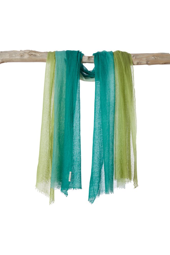 Scarves - Semi felted gran souffle shawl - MIRROR IN THE SKY