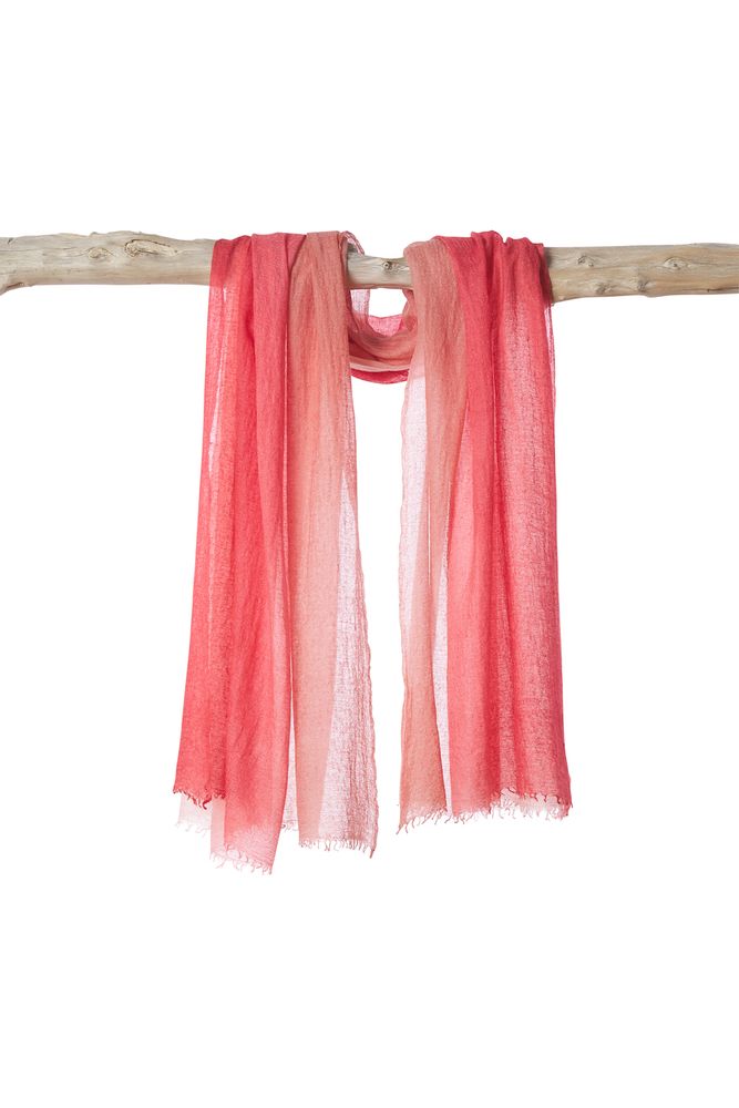 Scarves - Semi felted gran souffle shawl - MIRROR IN THE SKY