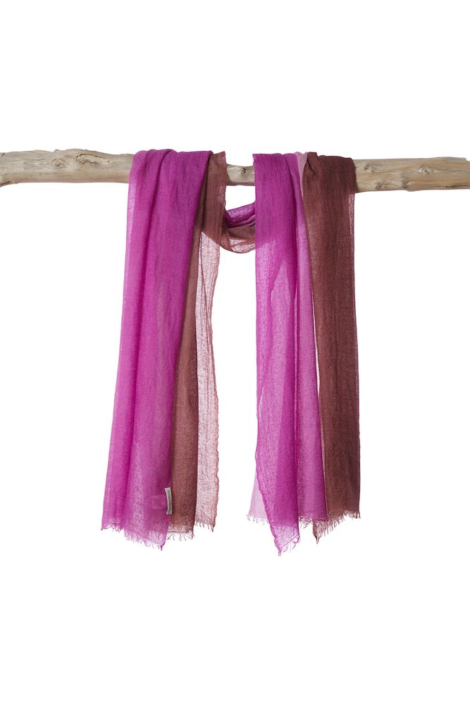 Scarves - Semi felted gran souffle shawl - MIRROR IN THE SKY