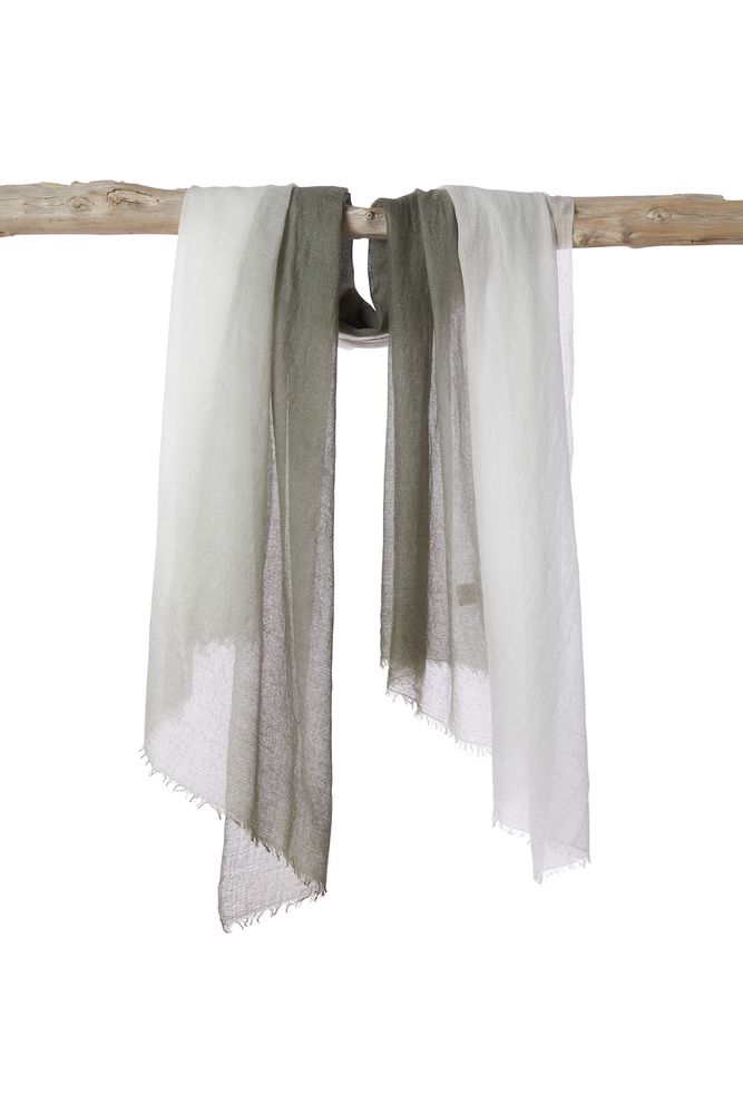 Scarves - Semi felted gran souffle shawl - MIRROR IN THE SKY