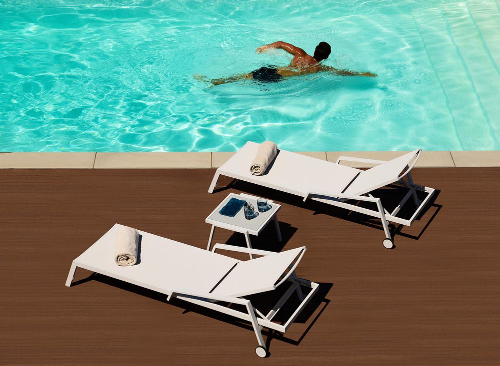 Outdoor space equipments - PULVIS / Sunlounger - 10DEKA OUTDOOR FURNITURE