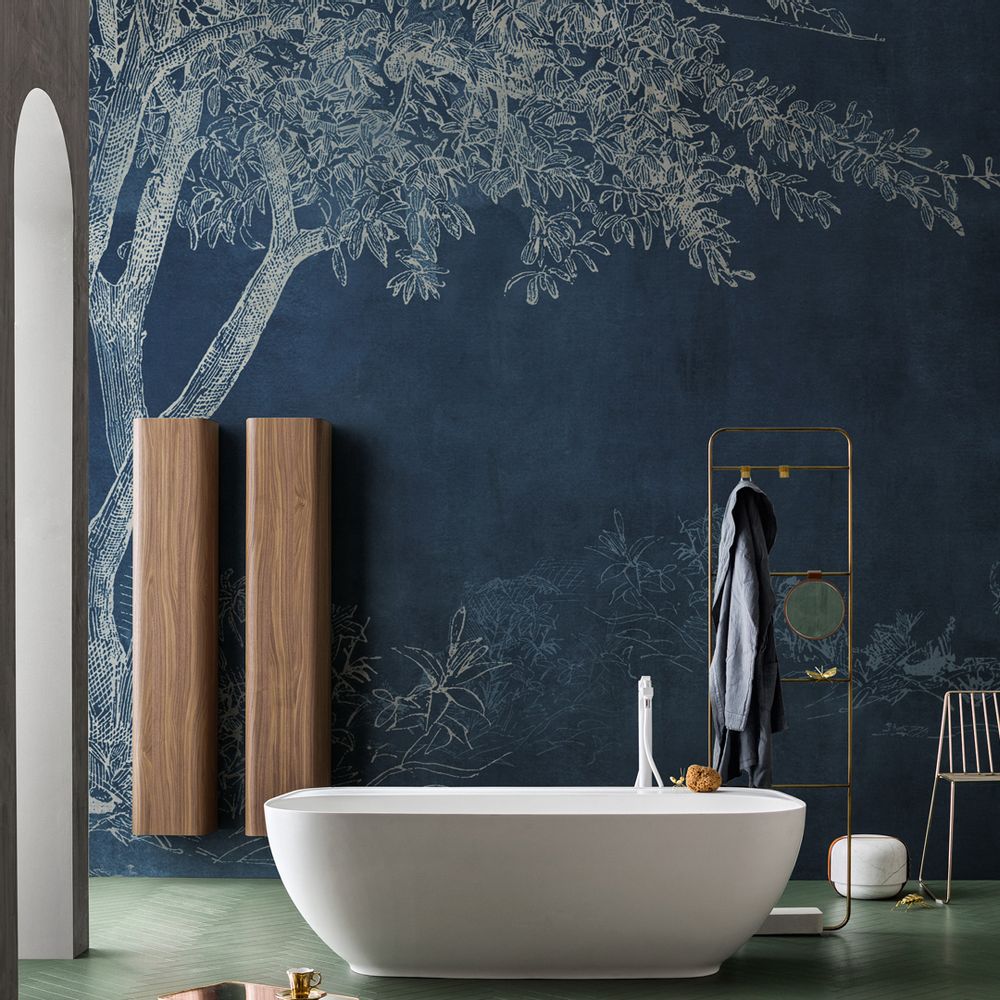 Wallpaper - Selva Blue Tree Panoramic Wallpaper - LA MAISON MURAEM