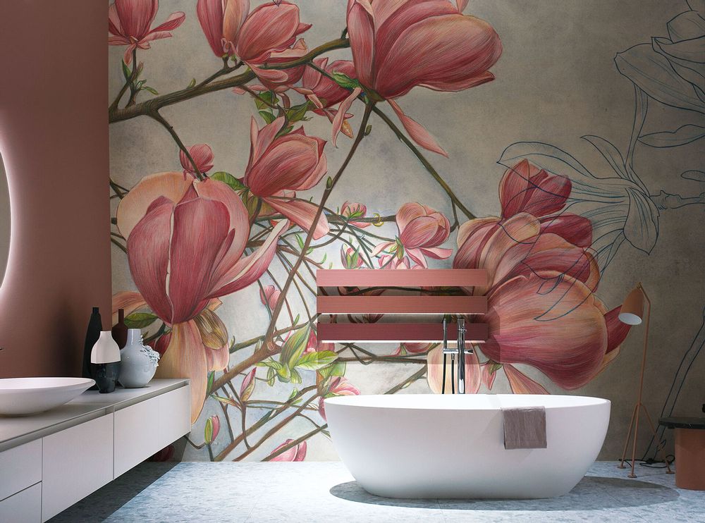 Papiers peints - Tapisserie luxe design Magnolia in bloom - LA MAISON MURAEM