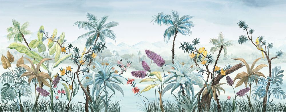 Decorative objects - Polly Luxury Botanical Wallpaper. - LA MAISON MURAEM