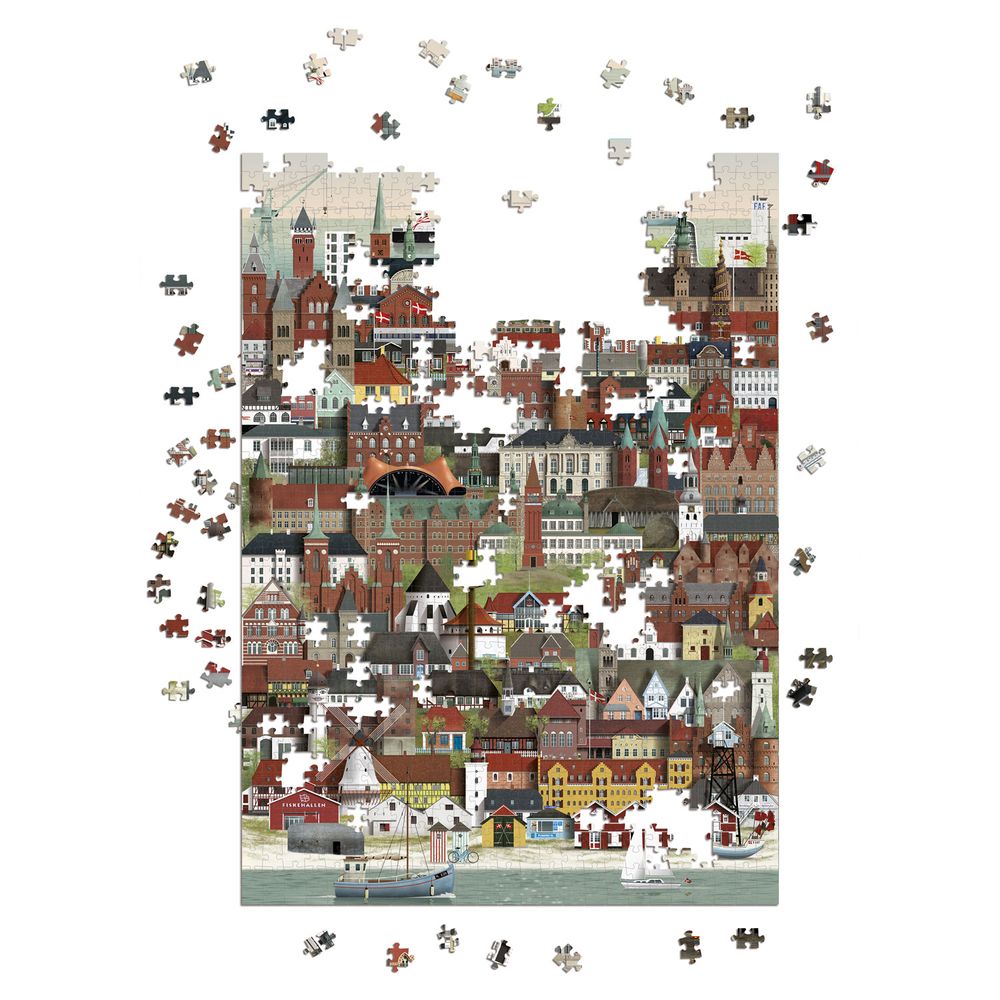 Children's games - Denmark jigsaw puzzle (1000 pieces) - MARTIN SCHWARTZ