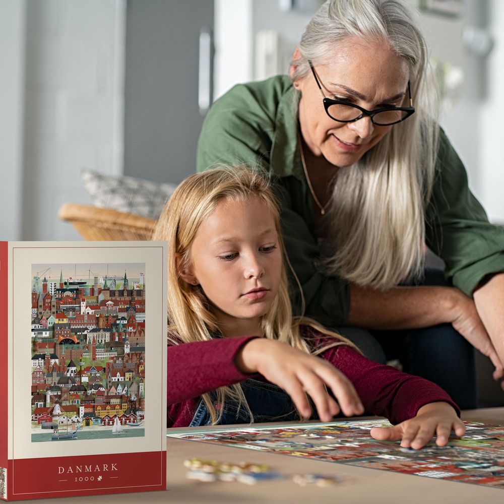 Children's games - Denmark jigsaw puzzle (1000 pieces) - MARTIN SCHWARTZ