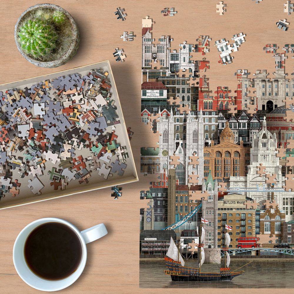 Children's games - London jigsaw puzzle (1000 pieces) - MARTIN SCHWARTZ