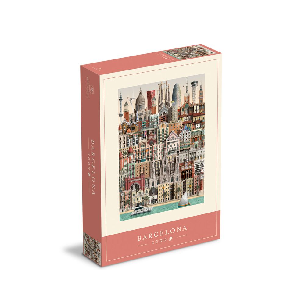Jeux enfants - Barcelona jigsaw puzzle (1000 pièces) - MARTIN SCHWARTZ