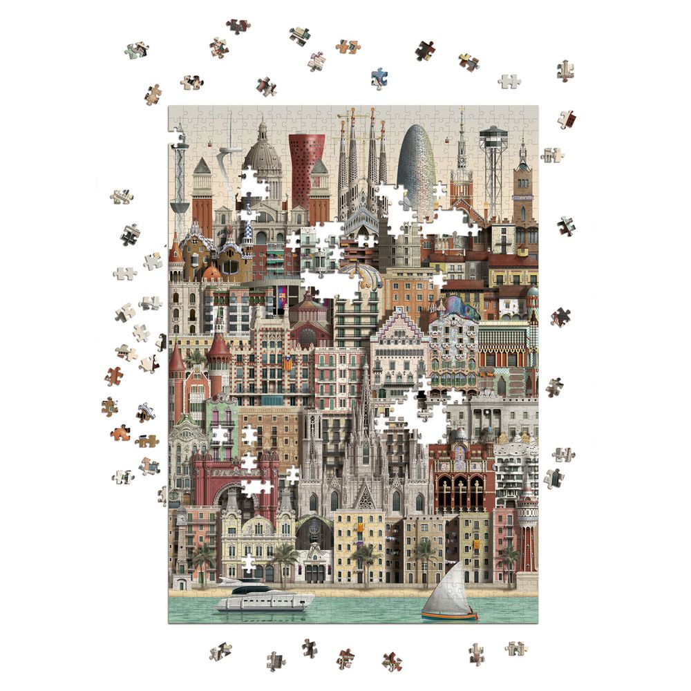 Jeux enfants - Barcelona jigsaw puzzle (1000 pièces) - MARTIN SCHWARTZ