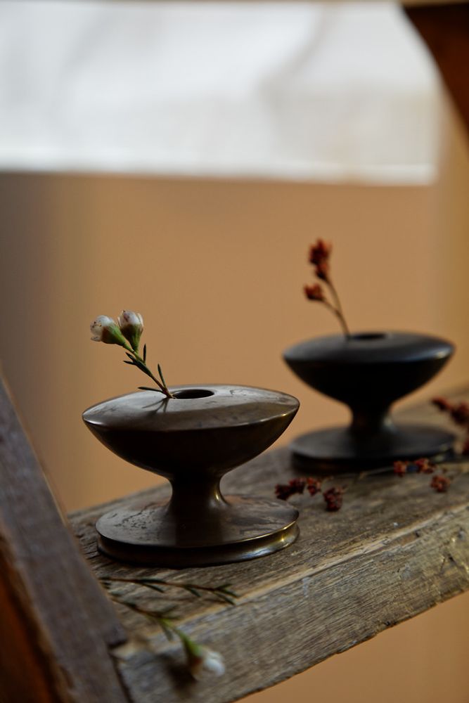 Vases - GUSOKU - Spinning Top - vase à fleurs en laiton - NOUSAKU