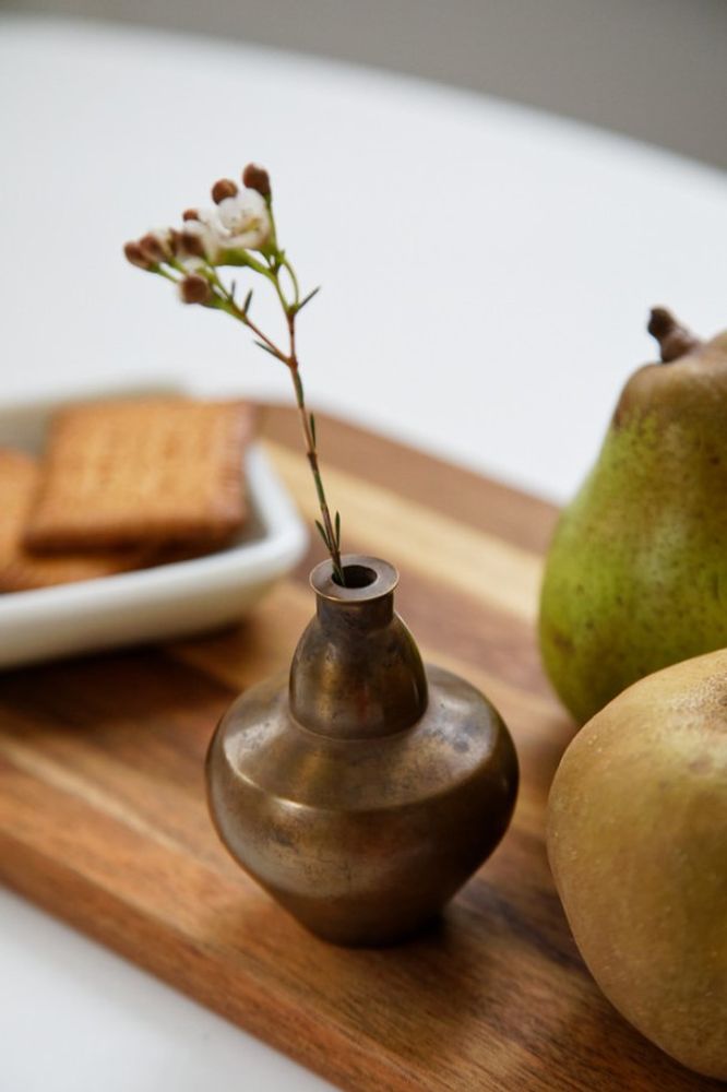Vases - GUSOKU - Gourd - brass flower vase - NOUSAKU