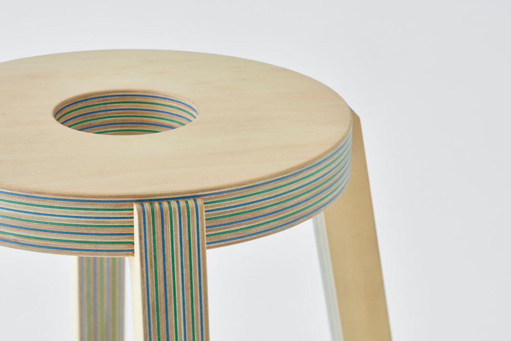 Decorative objects - Paper-Wood STOOL - PLYWOOD LABORATORY