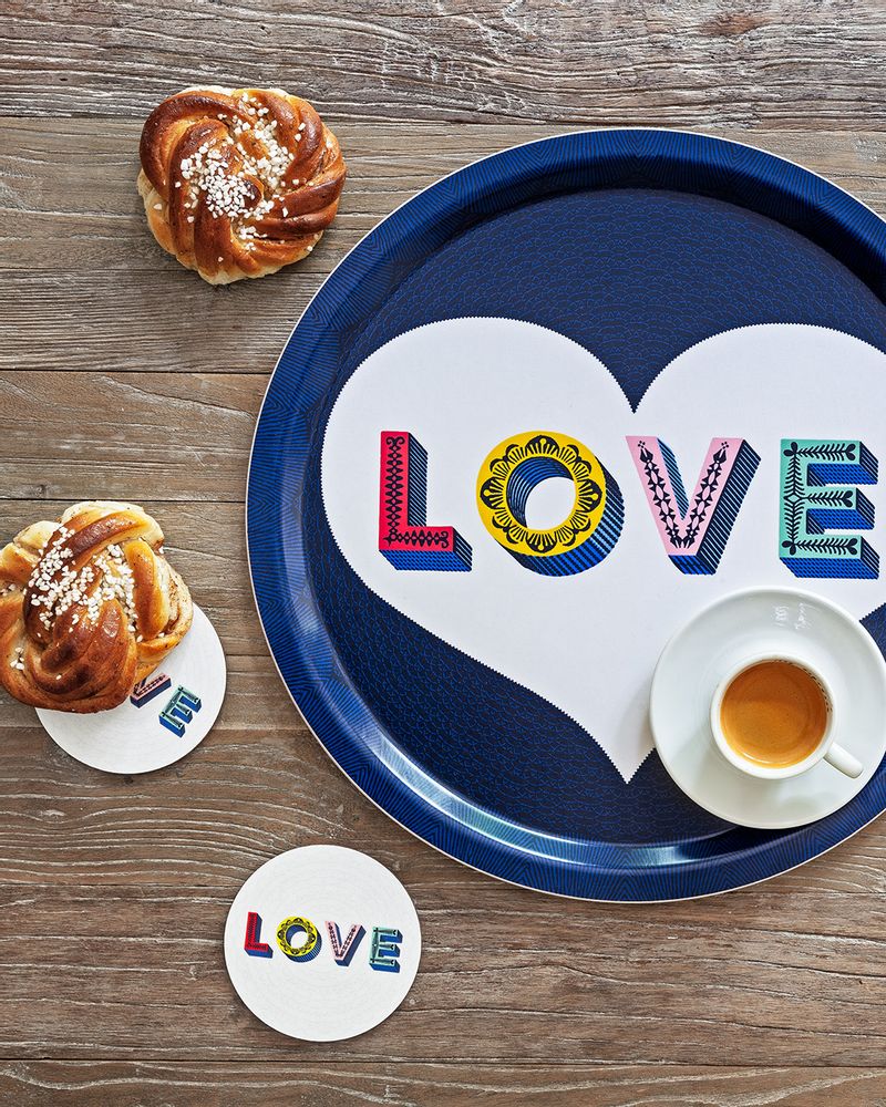 Dessous de plat - LOVE - Word collection - Plateaux - Dessous de verre - JAMIDA OF SWEDEN