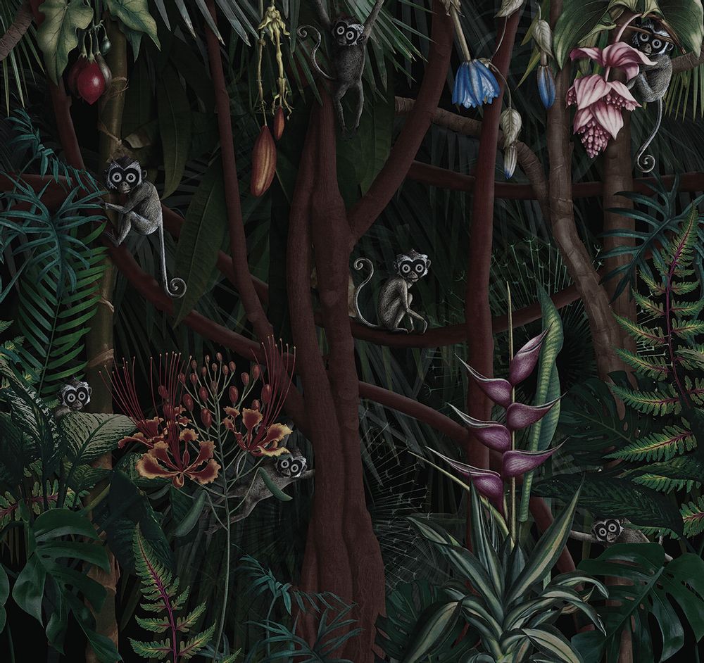 Wallpaper - Looks in the Forest Premium Jungle Wallpaper - LA MAISON MURAEM