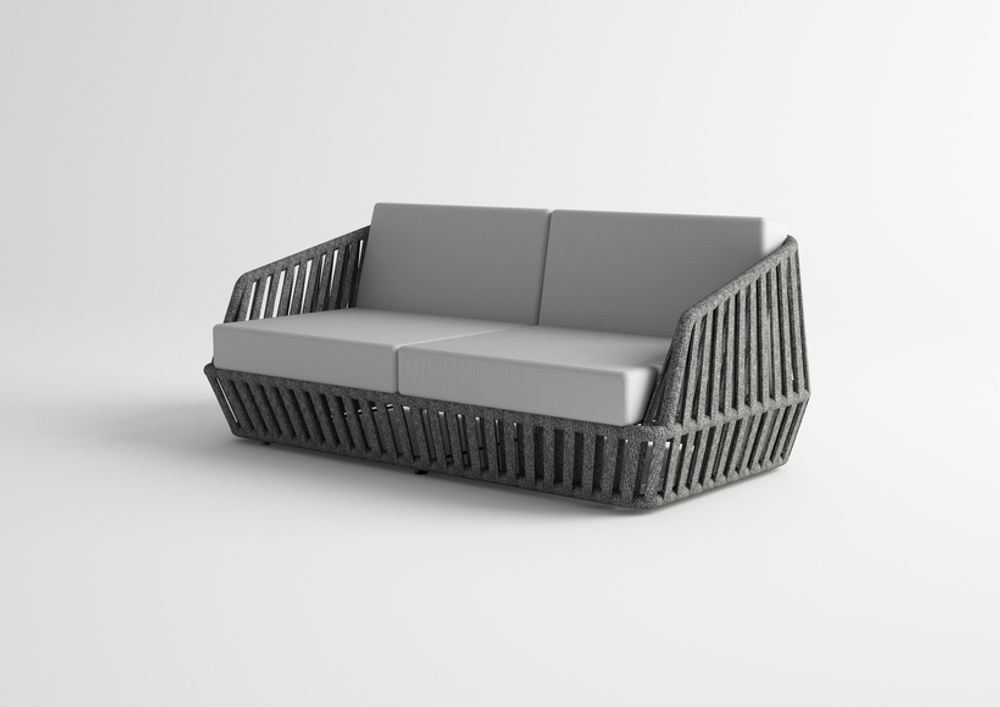 Canapés de jardin - LITUS / Canapé 2 assises - 10DEKA OUTDOOR FURNITURE