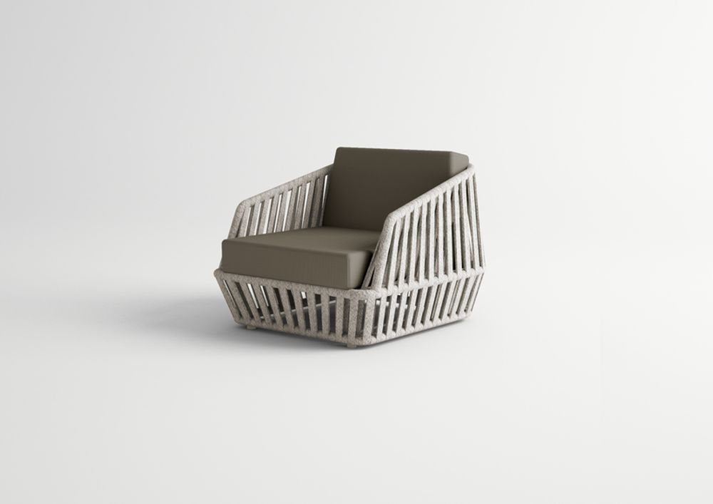 Lawn armchairs - LITUS / Armchair 1-seater - 10DEKA OUTDOOR FURNITURE