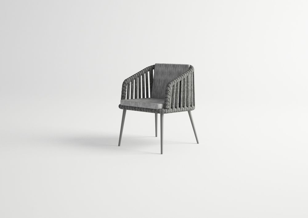 Lawn chairs - LITUS / Dining armchair - 10DEKA OUTDOOR FURNITURE