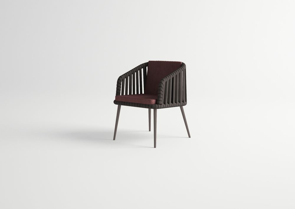 Lawn chairs - LITUS / Dining armchair - 10DEKA OUTDOOR FURNITURE