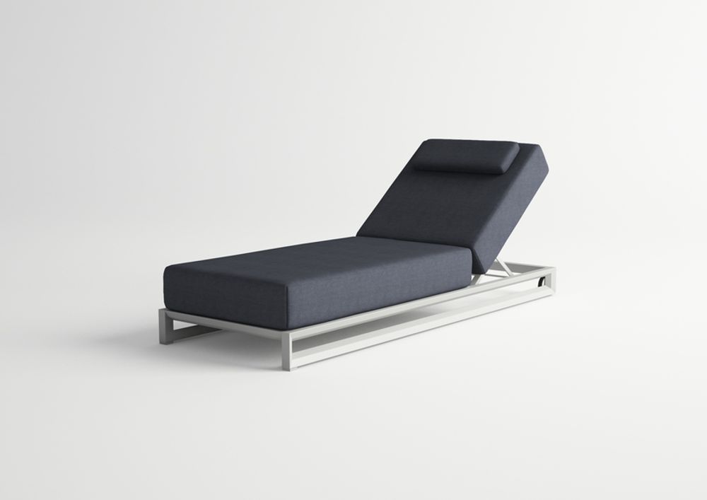 Sièges pour collectivités - NUBES / Chaise longue simple - 10DEKA OUTDOOR FURNITURE