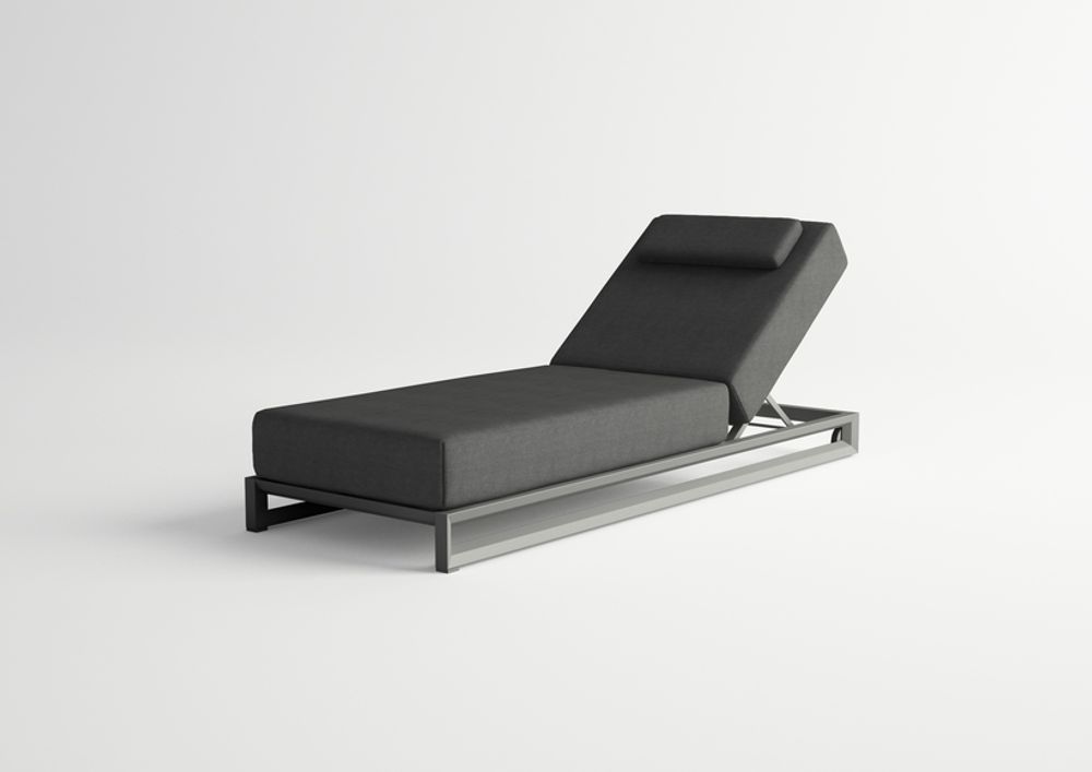Sièges pour collectivités - NUBES / Chaise longue simple - 10DEKA OUTDOOR FURNITURE