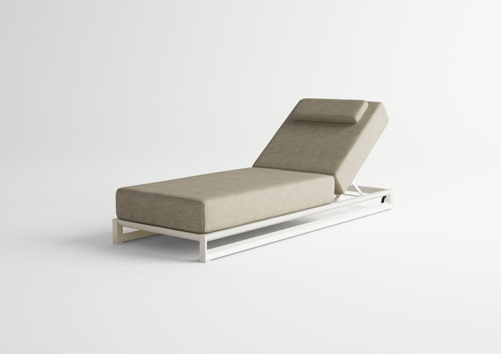 Sièges pour collectivités - NUBES / Chaise longue simple - 10DEKA OUTDOOR FURNITURE