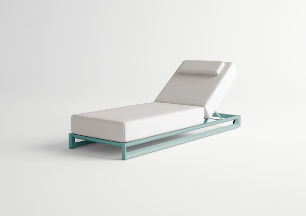 Sièges pour collectivités - NUBES / Chaise longue simple - 10DEKA OUTDOOR FURNITURE