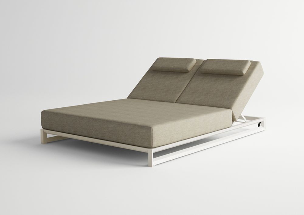 Equipements espace extérieur - NUBES / Double chaise longue - 10DEKA OUTDOOR FURNITURE