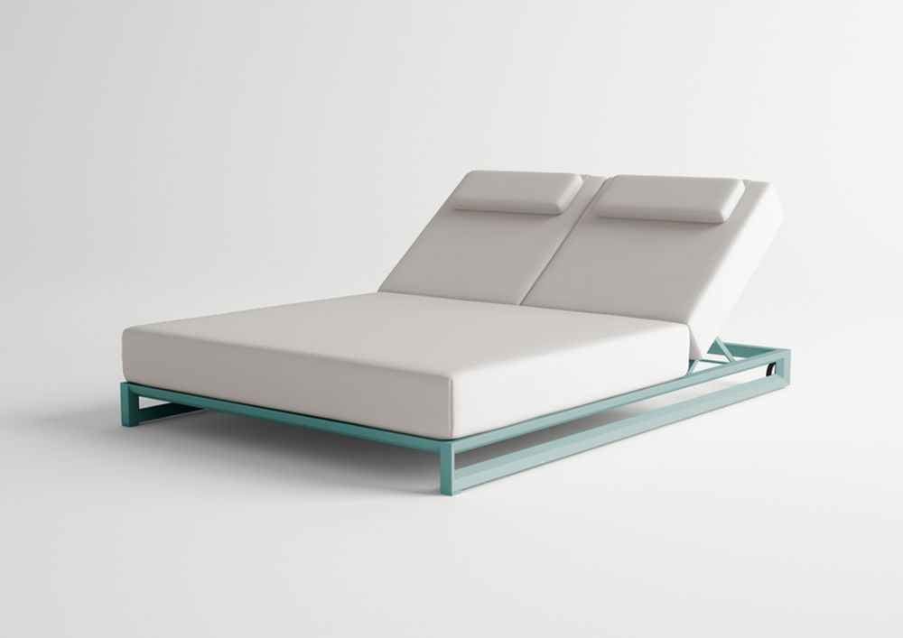 Equipements espace extérieur - NUBES / Double chaise longue - 10DEKA OUTDOOR FURNITURE