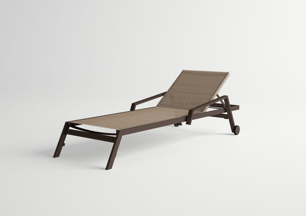 Outdoor space equipments - PULVIS / Sunlounger - 10DEKA OUTDOOR FURNITURE