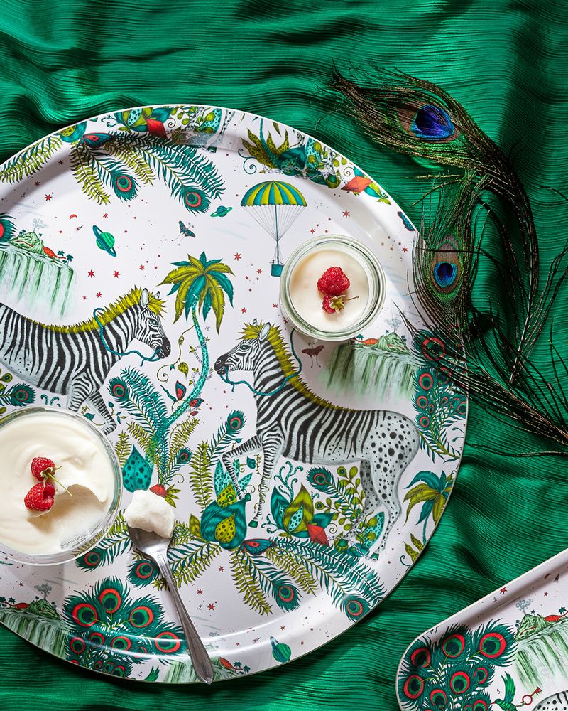 Dessous de plat - Lost World/ Navy - Plateau - Tapis de table - Set de table - Sous-verres - Plateaux de service - JAMIDA OF SWEDEN