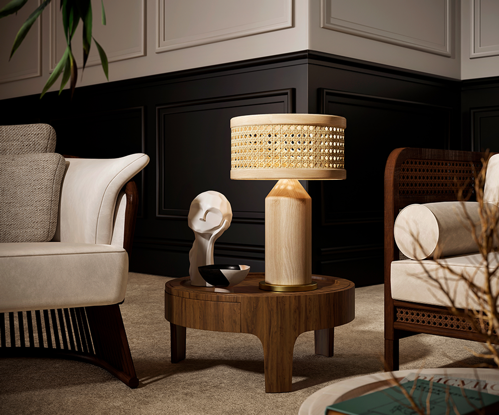 Table lamps - Hamilton Table Lamp - WOOD TAILORS CLUB