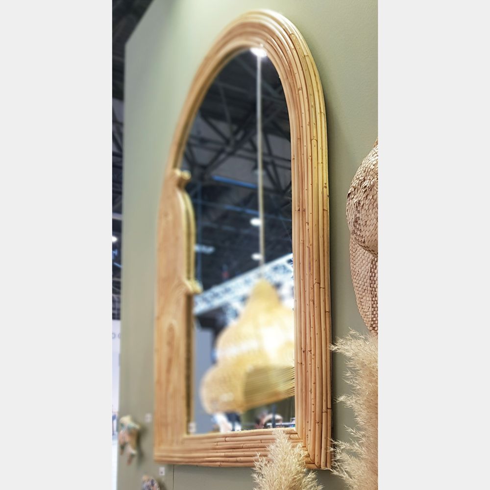 Hotel bedrooms - Rattan Mirror - MAHE HOMEWARE