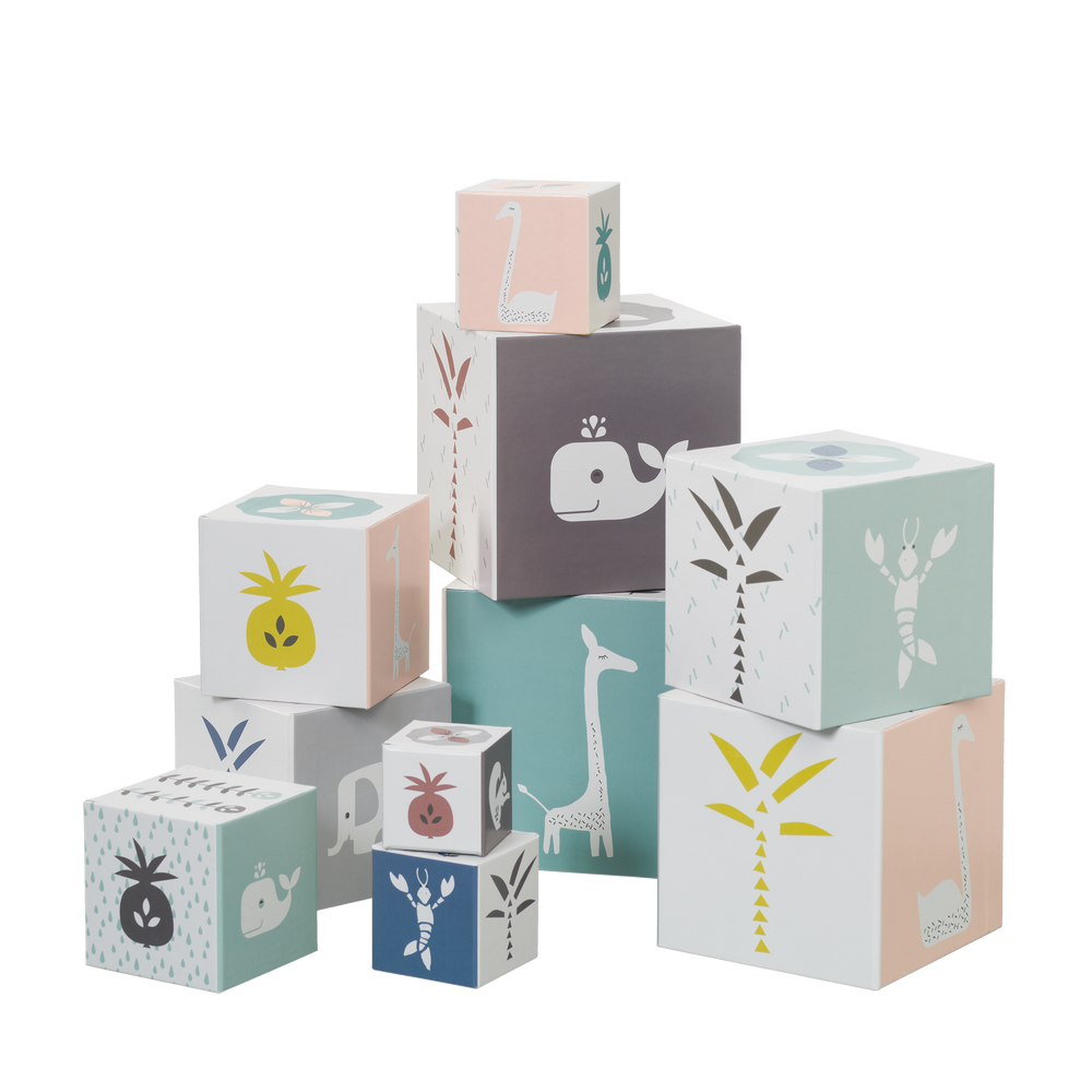 Jeux enfants - Jeu de memory, cube, puzzle et valisette de rangement - FRESK