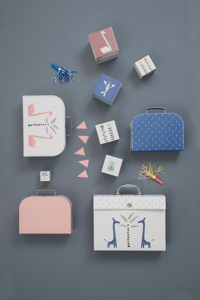 Jeux enfants - Jeu de memory, cube, puzzle et valisette de rangement - FRESK