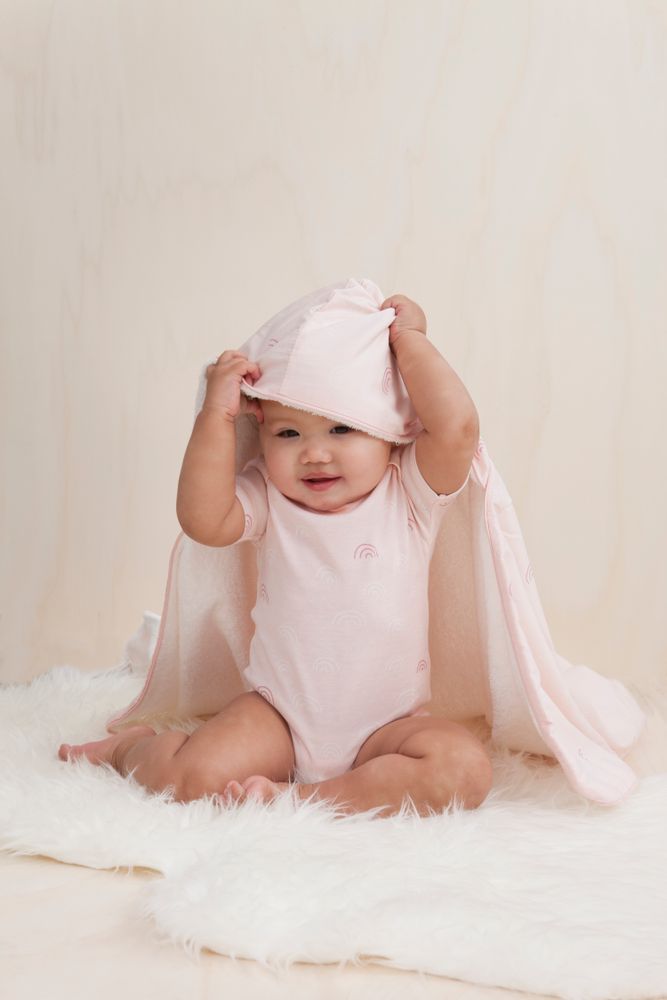 Children's bathtime - Bath cape, swaddle and changing mat cover in organic cotton - FRESK